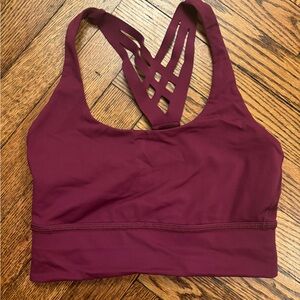 Lululemon sports bra - Cabernet color